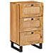 Credenza Marrone 40 x 33 x 75 cm Legno di mango massello - Foto miniatura 1