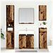 Set di mobili per il bagno con cassetto 3 pcs Legno vecchio - Foto miniatura 4