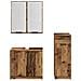 Set di mobili per il bagno con cassetto 3 pcs Legno vecchio - Foto miniatura 9