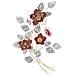 Decorazione In Metallo 3d Fiori 17-multicolore-metallo-68,6x7,6x98,4 Cm - Foto miniatura 1