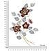 Decorazione In Metallo 3d Fiori 17-multicolore-metallo-68,6x7,6x98,4 Cm - Foto miniatura 6