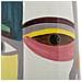 Vaso Piccassy Color Tall In Ceramica Con Volto Cubista Dipinto A Mano - Foto miniatura 2