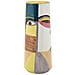 Vaso Piccassy Color Tall In Ceramica Con Volto Cubista Dipinto A Mano - Foto miniatura 5