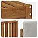 Set divani con cuscino 8 pcs Grigio Naturale e Chiaro - Foto miniatura 6