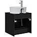 Mobile Lavabo da Parete Rovere Nero 49,5 x 44,5 x 65 cm - Foto miniatura 4