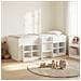 Struttura Letto Loft con Mobile 3 pcs Bianco Legno multistrato - Foto miniatura 2