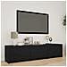 Mobile TV con LED Nero 165 x 34 x 40 cm Legno ingegnerizzato - Foto miniatura 2