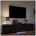 Mobile TV con LED Nero 165 x 34 x 40 cm Legno ingegnerizzato - Foto miniatura 4