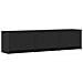 Mobile TV con LED Nero 165 x 34 x 40 cm Legno ingegnerizzato - Foto miniatura 5