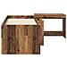 Struttura del Letto con Scrivania 2 pz Legno antico - Foto miniatura 4