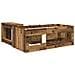 Struttura del Letto con Scrivania 2 pz Legno antico - Foto miniatura 5
