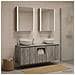 Set di Armadi da Bagno 5 pcs Sonoma grigio 53 x 15,5 x 70 cm - Foto miniatura 4