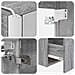 Set di Armadi da Bagno 5 pcs Sonoma grigio 53 x 15,5 x 70 cm - Foto miniatura 9
