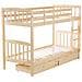 Letto A Castello In Legno Di Pino 90x200 Cm Revin - Foto miniatura 15