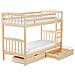Letto A Castello In Legno Di Pino 90x200 Cm Revin - Foto miniatura 12