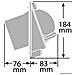 Bussola Ritchie Venturi Sail 3""3/4 Nera / rossa - Foto miniatura 3