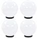 Set Lampade A Led Sferiche 4 Pz 20 Cm In Pmma - Foto miniatura 1
