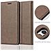 Custodia Compatibile Con Xiaomi Mi 5 In Bruno Caffè - Coperchio Protettiva Con Chiusura Magnetica, Funzione Stand E Tasca Per Le Carte - Foto miniatura 5
