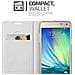 Custodia Compatibile Con Samsung Galaxy A5 2015 In Classy Argento - Coperchio Protettiva Con Chiusura Magnetica, Funzione Stand E Tasca Per Le Carte - Foto miniatura 7