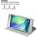 Custodia Compatibile Con Samsung Galaxy A5 2015 In Classy Argento - Coperchio Protettiva Con Chiusura Magnetica, Funzione Stand E Tasca Per Le Carte - Foto miniatura 8