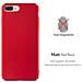 Custodia Compatibile Con Apple Iphone 8 Plus / Iphone 7 Plus / Iphone 7s Plus In Rosso Metallo - Hard Case Coperchio Protettivo In Look Metallico Contro I Graffi E Gli Urti - Foto miniatura 4