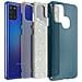 Cover Samsung Galaxy A21s Semi-rigida Con Paillette Amovibili Blu - Foto miniatura 1
