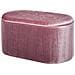 Pouf Contenitore In Velluto Imbottito Per Camera Da Letto E Ingresso Rosa - Foto miniatura 1