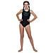 Ragazze Tech Placement Muscleback Costume Da Bagno Nero Piscina 24 (5-6 Anni)  - Foto miniatura 2