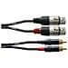 CFU 3 FC, 2x Cinch, 2x XLR, Nero, 3m - Foto miniatura 1