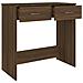 Scrivania Rovere Marrone 80x40x75 Cm In Legno Multistrato - Foto miniatura 7