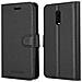 Custodia Compatibile Con Oneplus 6t In Nero Carbone - Coperchio Protettiva Con Chiusura Magnetica, Funzione Stand E Tasca Per Le Carte - Foto miniatura 8