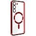 Cover Magsafe Per Samsung S23 Plus Con Protezione Fotocamera Trasparente / Rosso - Foto miniatura 2
