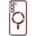 Cover Magsafe Per Samsung S23 Plus Con Protezione Fotocamera Trasparente / Rosso - Foto miniatura 1