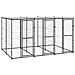 Gabbia Per Cani Da Esterno In Acciaio Con Tetto 7,26 M - Foto miniatura 1