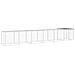 Gabbia Polli Tetto Grigio Chiaro 603x98x90 Cm Acciaio Zincato - Foto miniatura 2