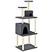 Albero Per Gatti Con Tiragraffi In Sisal Grigio Scuro 167 Cm - Foto miniatura 1