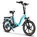 Cy20-it Bicicletta Elettrica - Potenza 350w Batteria 36v13ah Autonomia 35km Freno A Disco Meccanico - Lago Blu - Foto miniatura 2