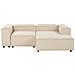 3 Posti Ardal Tessuto Beige Con Ottomana Lato Sinistro - Foto miniatura 3