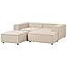 3 Posti Ardal Tessuto Beige Con Ottomana Lato Sinistro - Foto miniatura 5