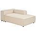 3 Posti Ardal Tessuto Beige Con Ottomana Lato Sinistro - Foto miniatura 7