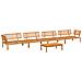 Set Divano Pallet Da Giardino 5 Pz In Legno Massello Di Acacia - Foto miniatura 2