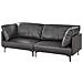 Divano 3 Posti Revsnes Pelle Sintetica Nero - Foto miniatura 3