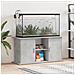 Supporto Acquario 121x41x58 cm Legno Multistrato Grigio Cemento - Foto miniatura 2