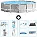 Piscina Fuori Terra - In Giro - 427x107 Cm - Grigio - Include Accessori Coordinati A2204 - Foto miniatura 1