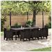 Tavolo da Giardino  Marrone 250x100x73 cm Poly Rattan, Tavolo da Giardino  Marrone 100x100x73 cm Poly Rattan, Tavolo da Giardino  Marrone 150x100x73 cm Poly Rattan - Foto miniatura 2