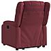 Poltrona Alzapersona Reclinabile Rosso Vino in Tessuto - Foto miniatura 5