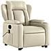 Poltrona Alzapersona Elettrica Reclinabile Crema in Similpelle - Foto miniatura 4