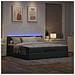 Struttura Letto Pouf con Materassi 200x200 cm in Tessuto - Foto miniatura 3