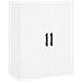 Credenza Bianca 69,5x34x180 cm in Legno Multistrato - Foto miniatura 5