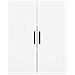 Credenza Bianca 69,5x34x180 cm in Legno Multistrato - Foto miniatura 6